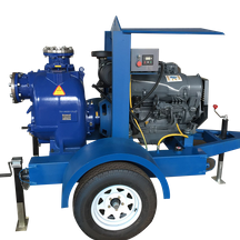 Moveable Self-priming Diesel Engine Trash Pump